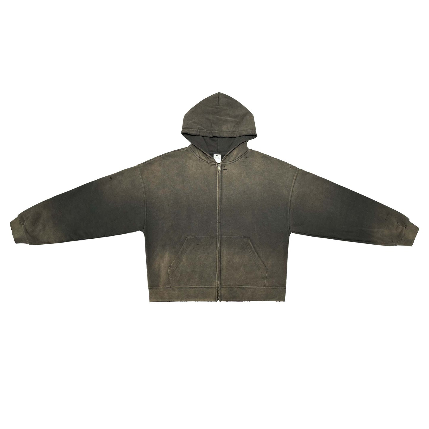 Basic - Washed Zip-Up Hoodie