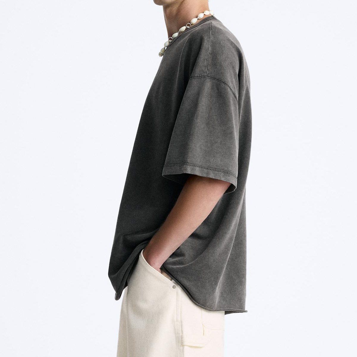 Basic - Washed Oversized Short Sleeve T-Shirt