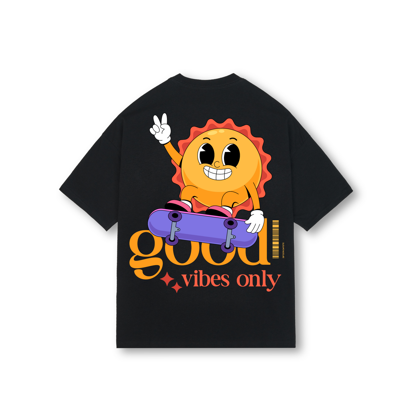 Good Vibes Only - Oversized Drop Shoulders T-shirt