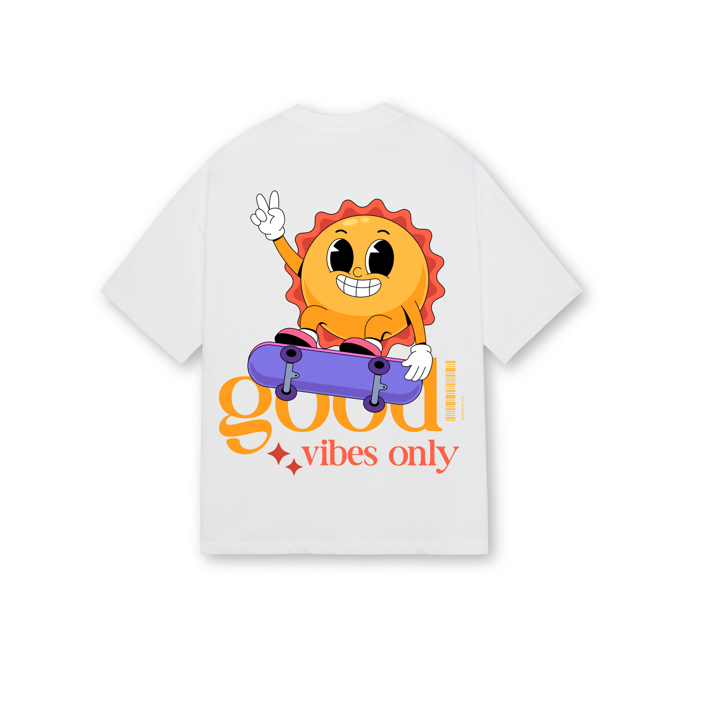 Good Vibes Only - Oversized Drop Shoulders T-shirt