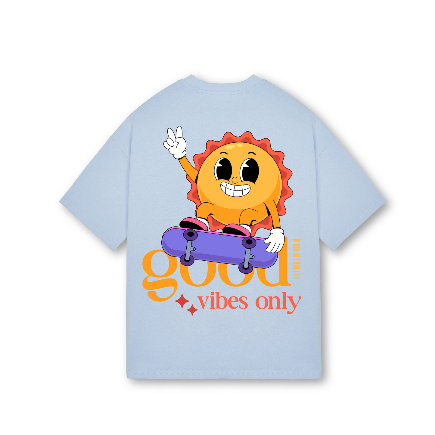 Good Vibes Only - Oversized Drop Shoulders T-shirt