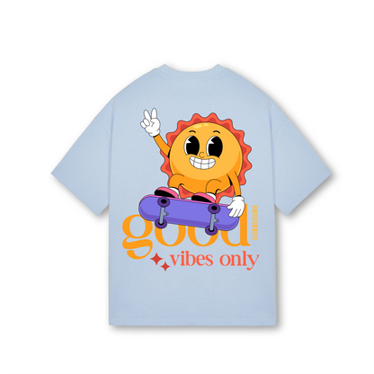 Good Vibes Only - Oversized Drop Shoulders T-shirt