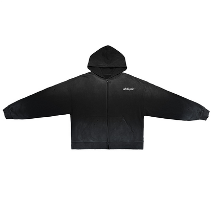 Basic - Washed Zip-Up Hoodie