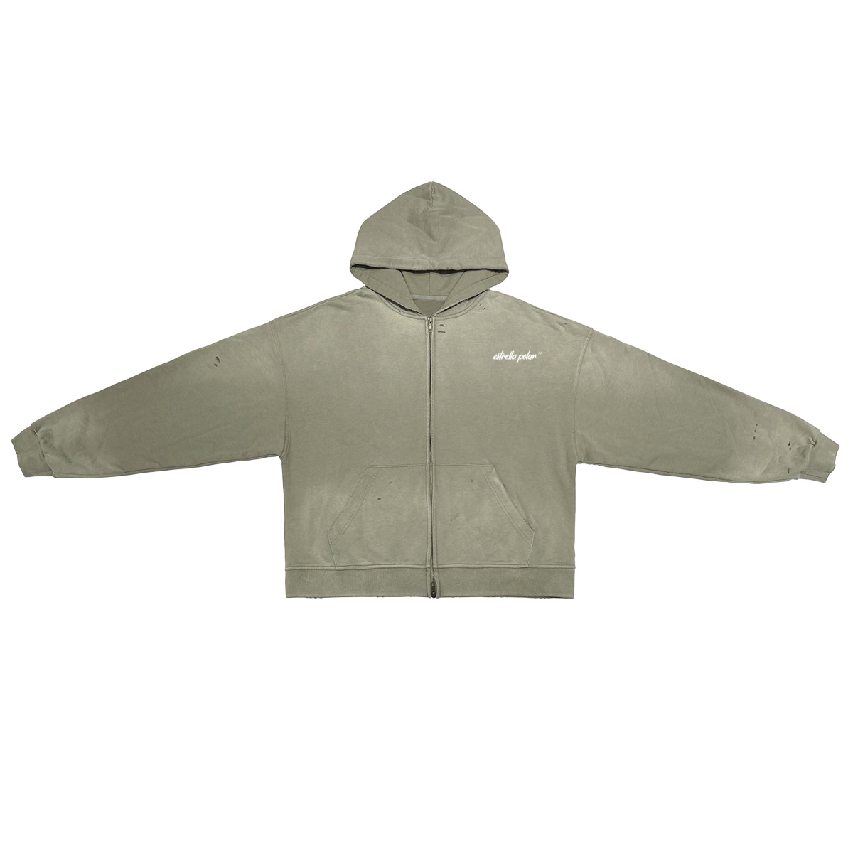 Basic - Washed Zip-Up Hoodie