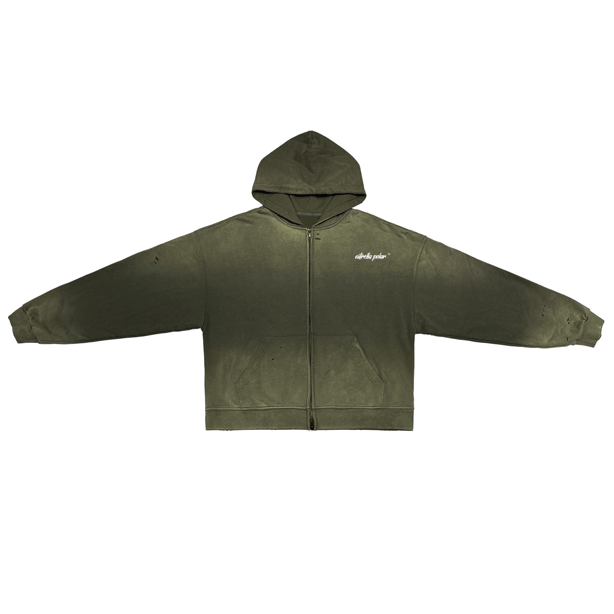 Basic - Washed Zip-Up Hoodie