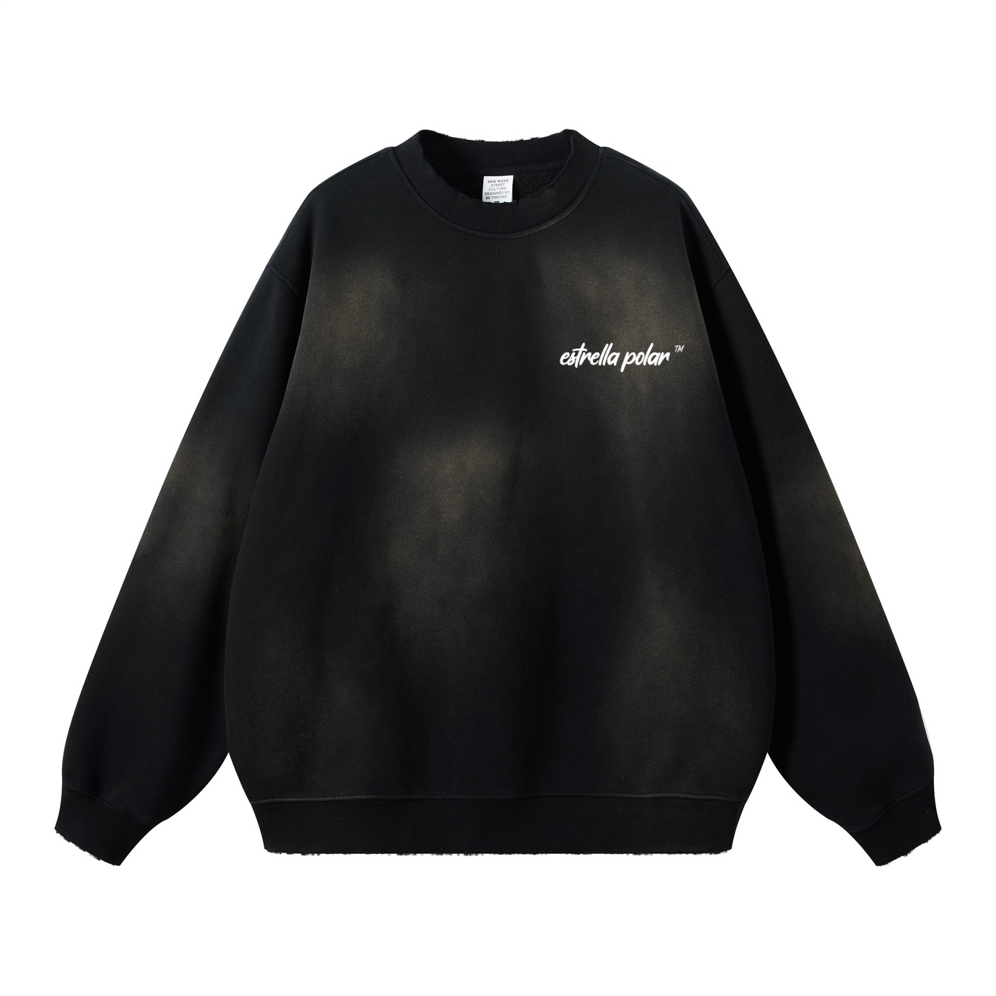 Basic - Round Neck Washed Heavyweight Sweatshirt