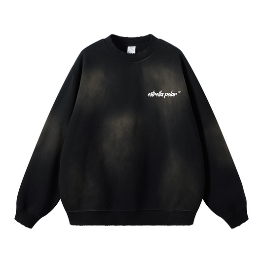 Basic - Round Neck Washed Heavyweight Sweatshirt