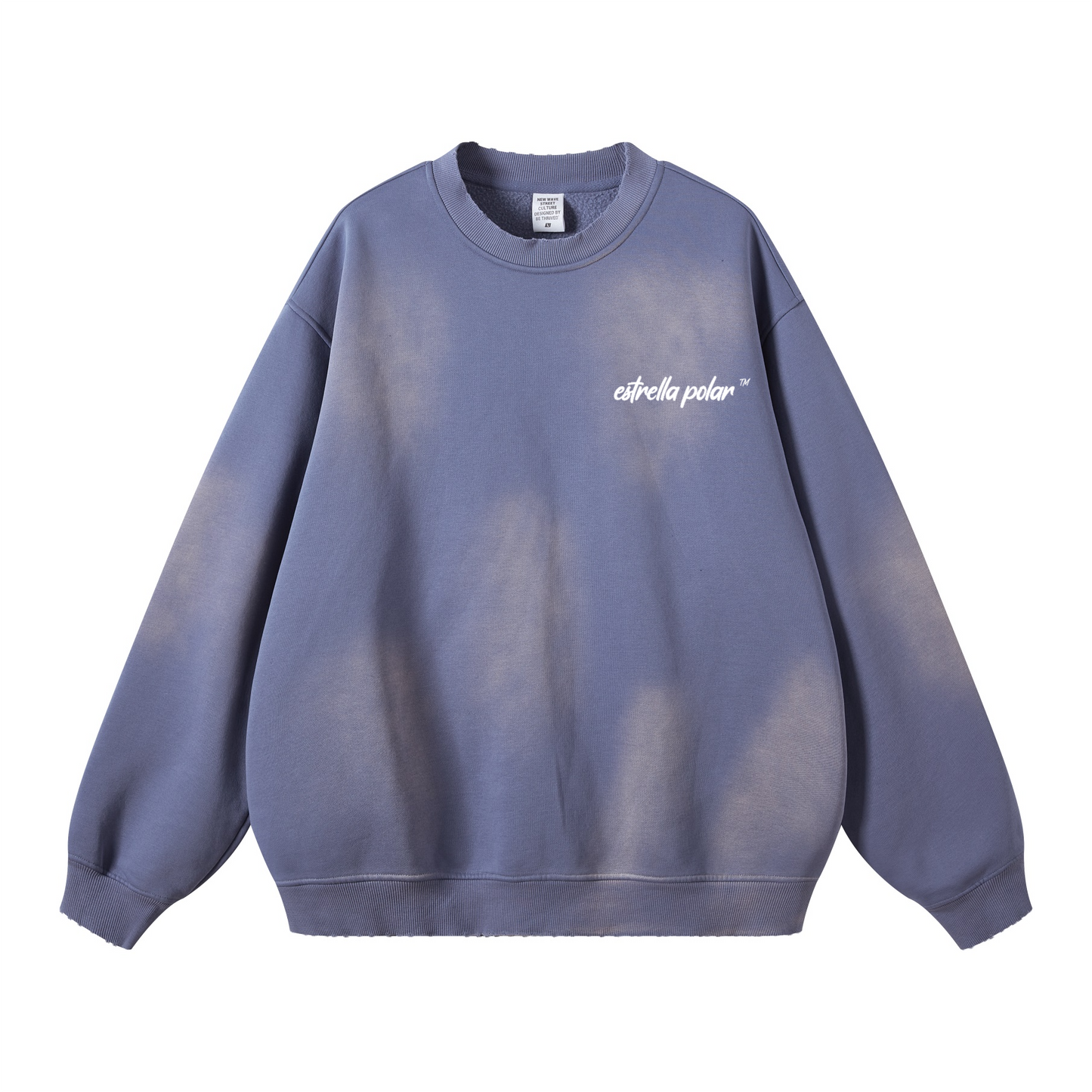 Basic - Round Neck Washed Heavyweight Sweatshirt
