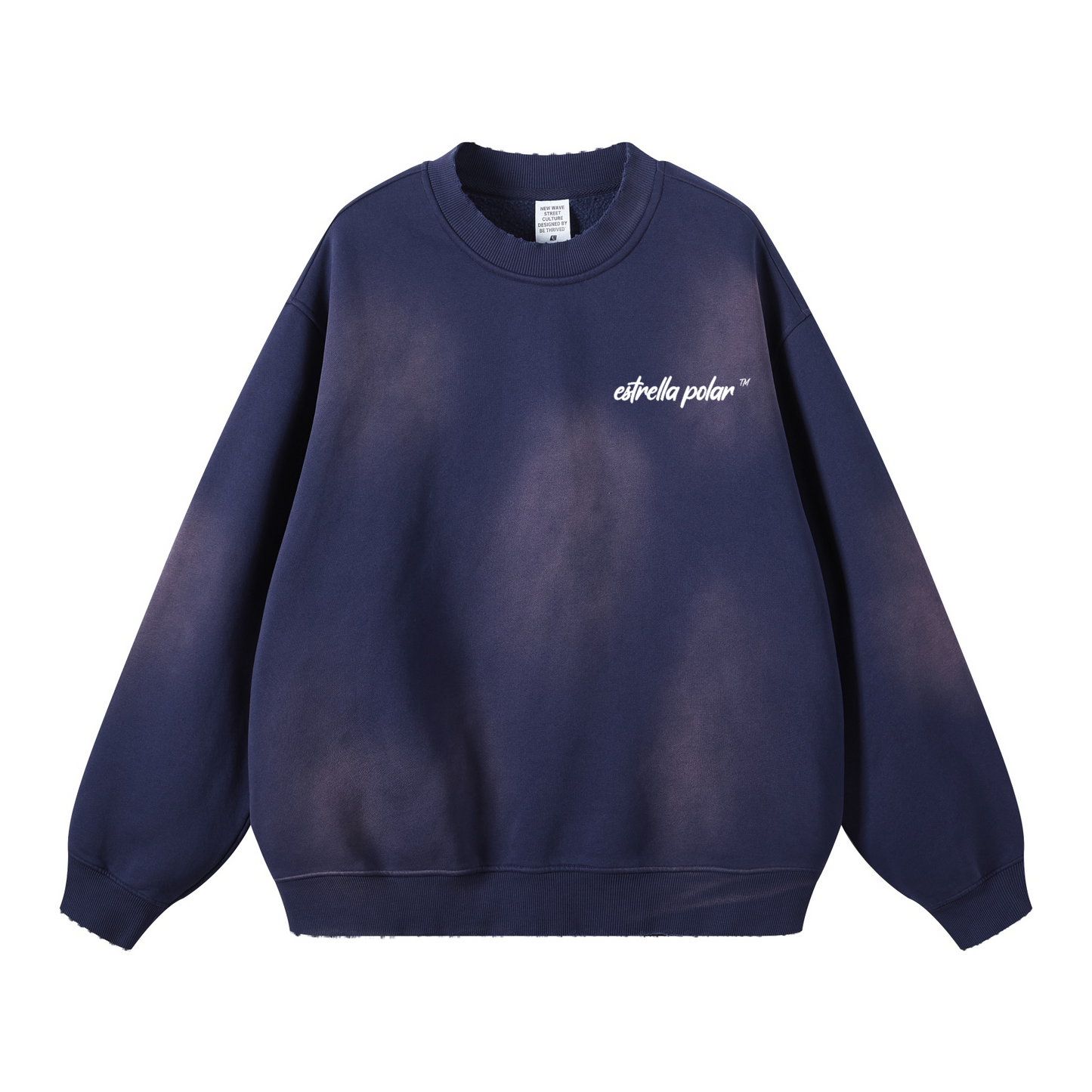 Basic - Round Neck Washed Heavyweight Sweatshirt