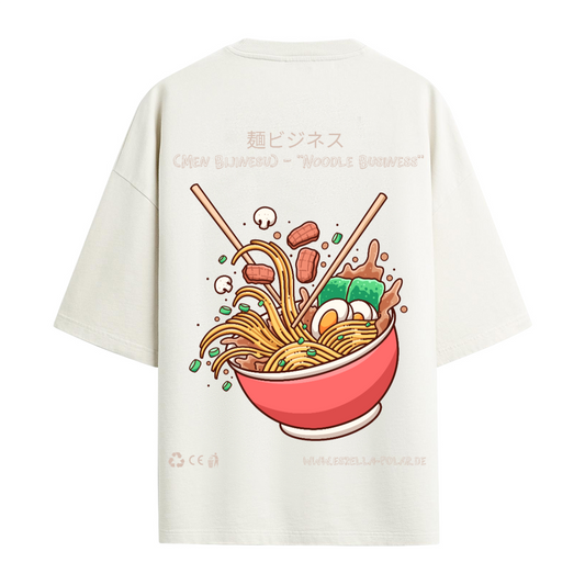 (Men Bijinesu) – "Noodle Business" - Oversized T-Shirt
