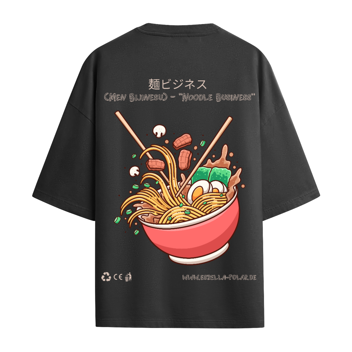 (Men Bijinesu) – "Noodle Business" - Oversized T-Shirt