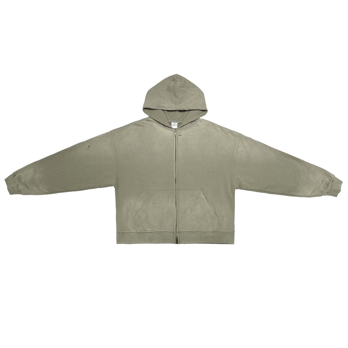 Basic - Washed Zip-Up Hoodie