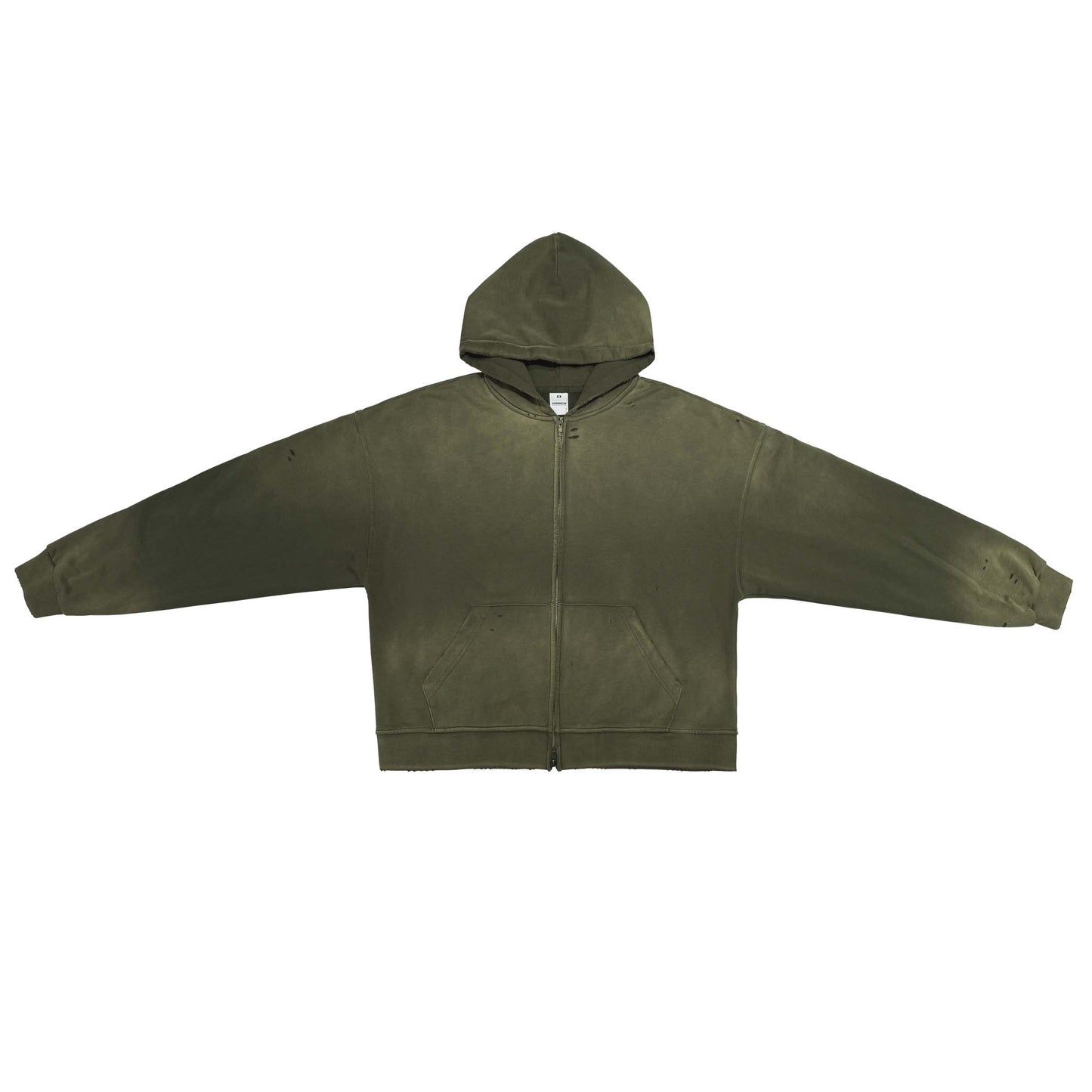 Basic - Washed Zip-Up Hoodie