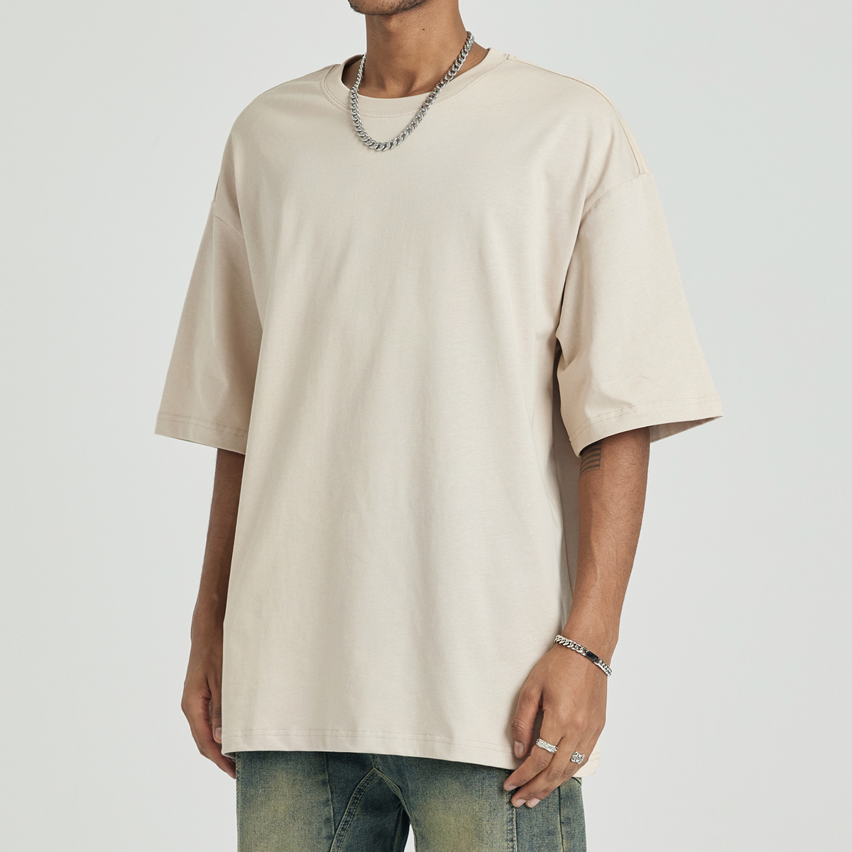 Good Vibes Only - Oversized Drop Shoulders T-shirt