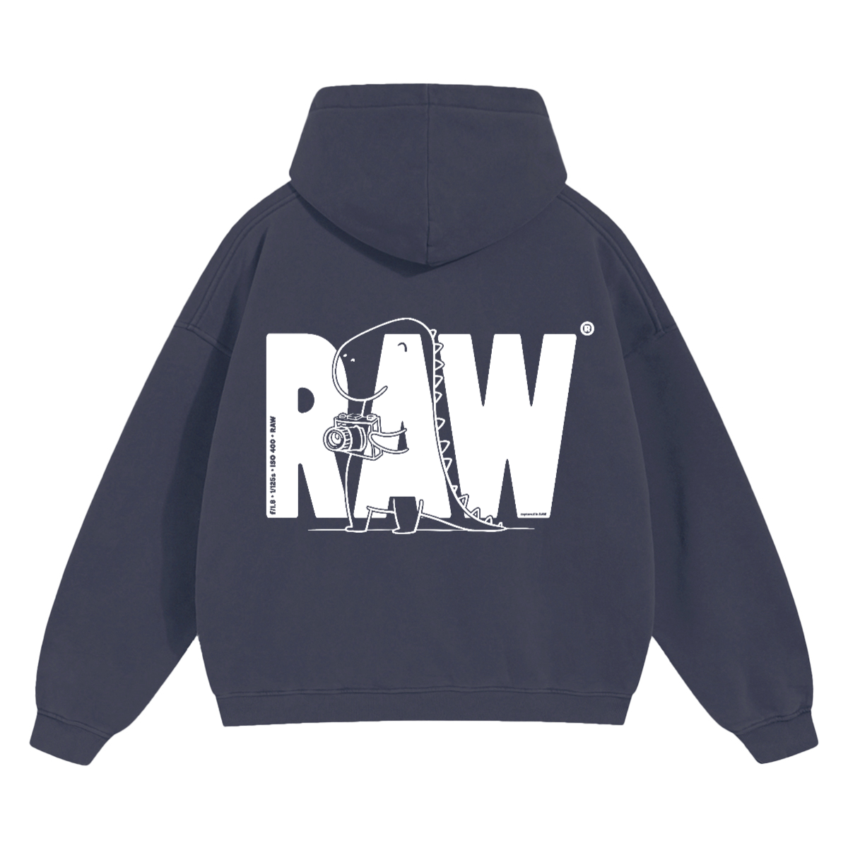 RAW Photograph - Cropped Drop Shoulder Hoodie