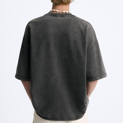 Basic - Washed Oversized Short Sleeve T-Shirt