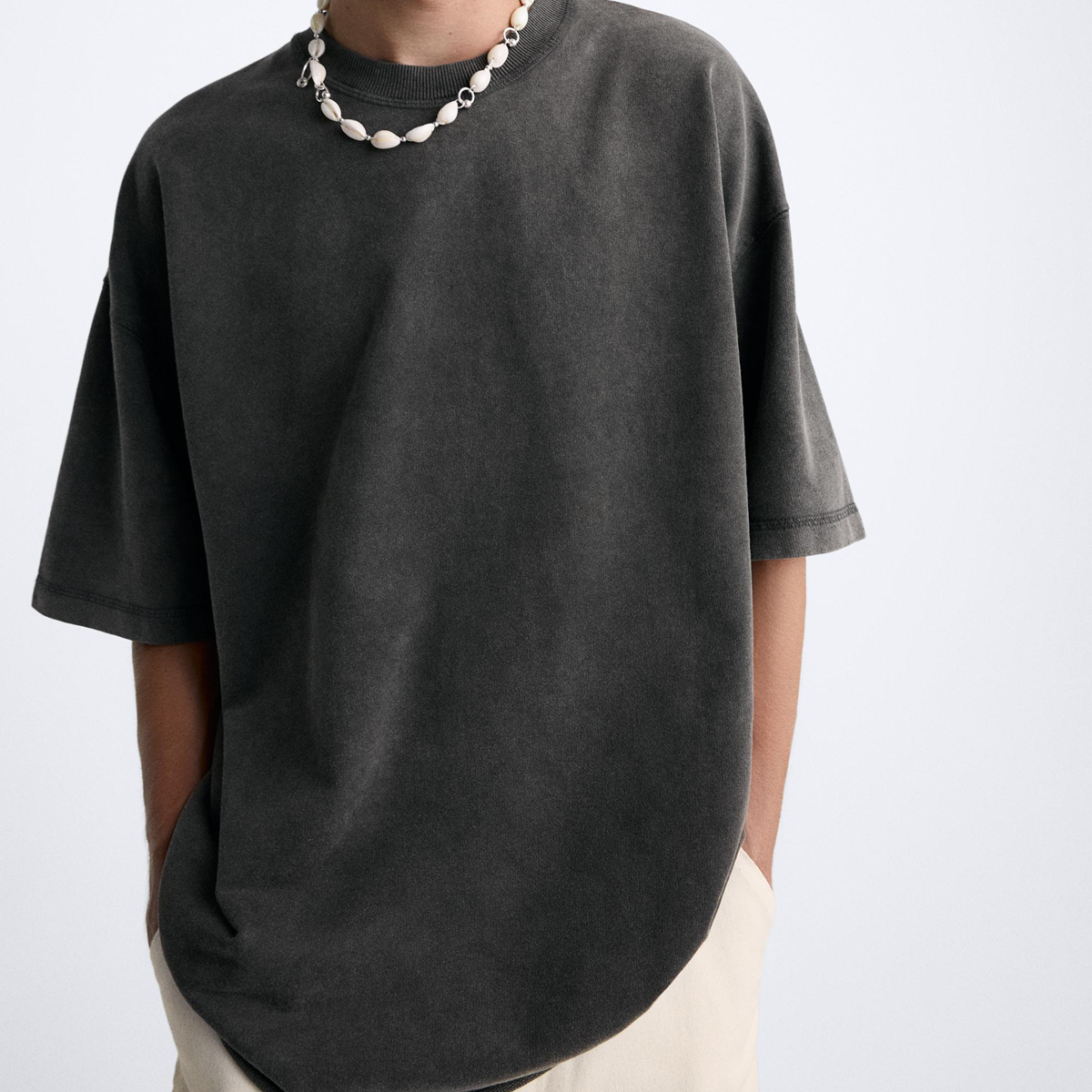 Basic - Washed Oversized Short Sleeve T-Shirt
