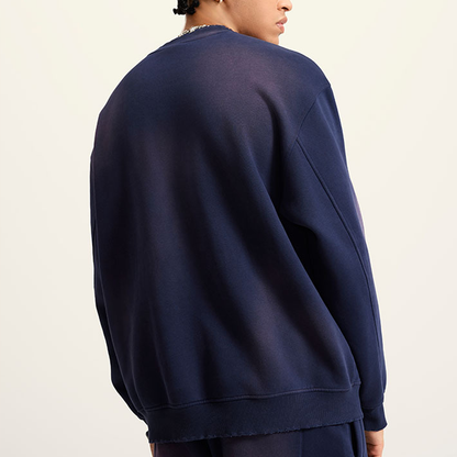 Basic - Round Neck Washed Heavyweight Sweatshirt