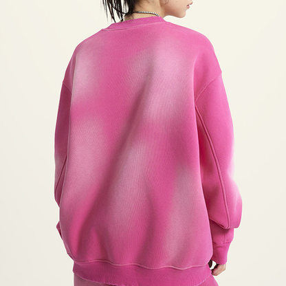 Basic - Round Neck Washed Heavyweight Sweatshirt