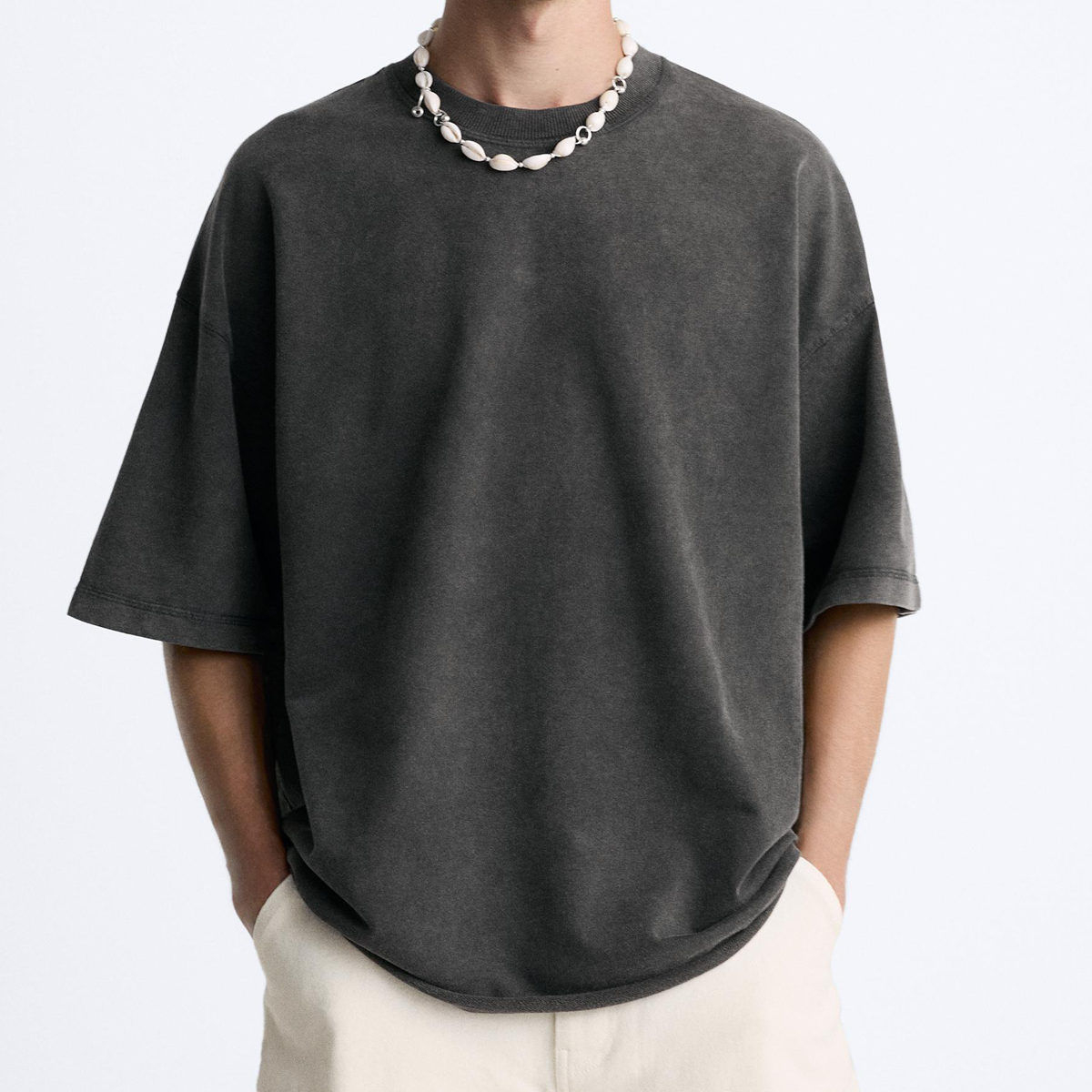 Basic - Washed Oversized Short Sleeve T-Shirt