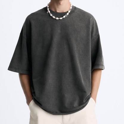 Basic - Washed Oversized Short Sleeve T-Shirt