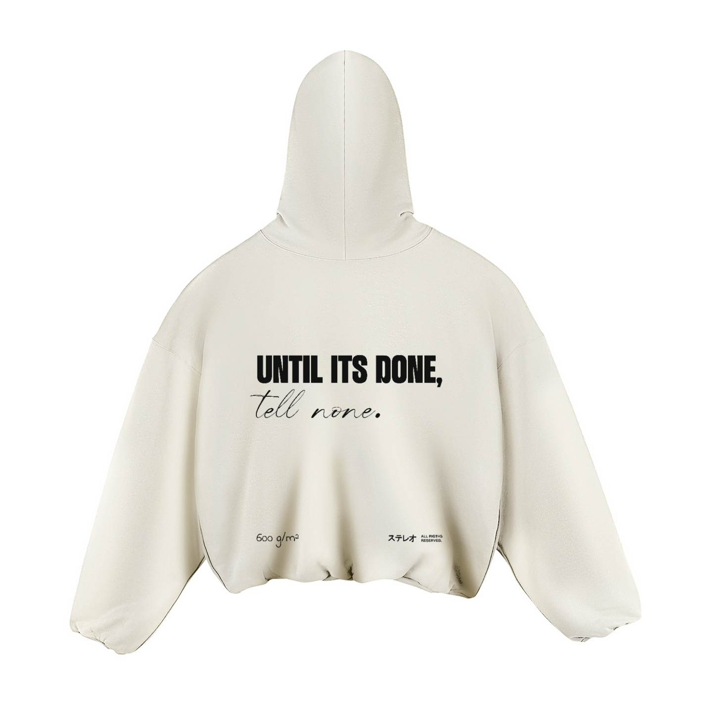 Until its done - Super Oversized Angel Hoodie