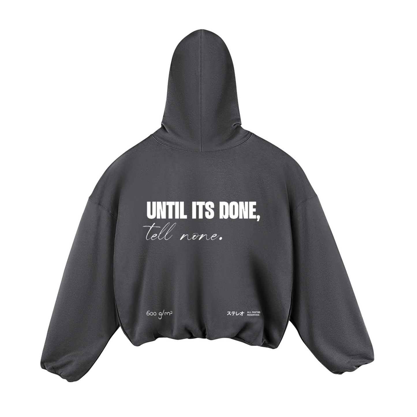 Until its done - Super Oversized Angel Hoodie