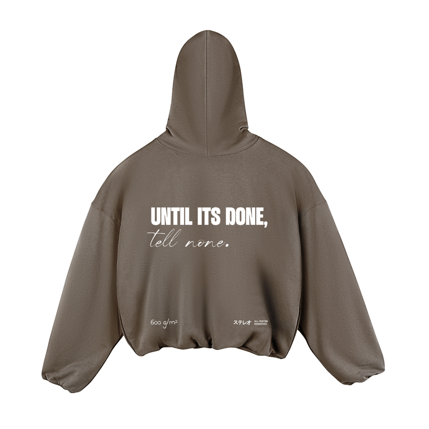 Until its done - Super Oversized Angel Hoodie