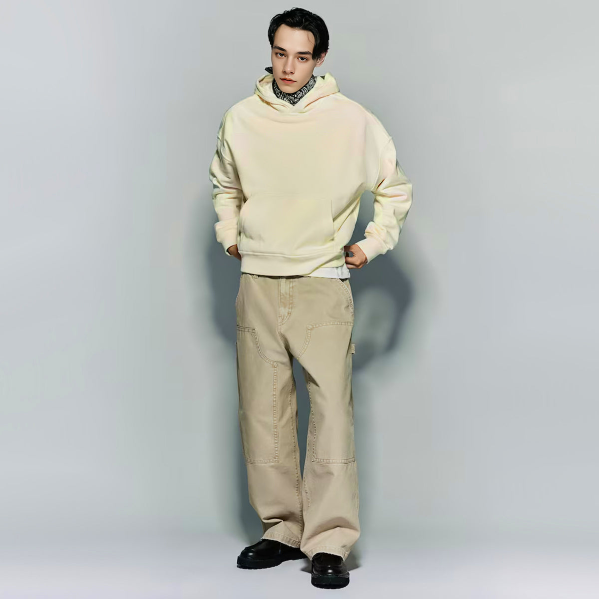 Basic - Cropped Drop Shoulder Hoodie
