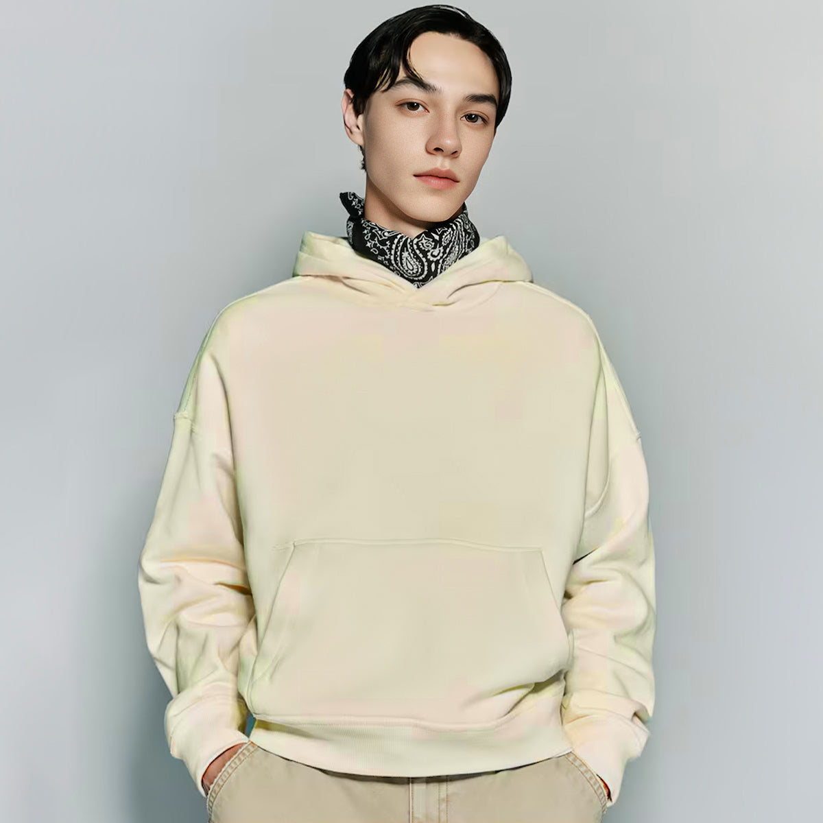 Basic - Cropped Drop Shoulder Hoodie