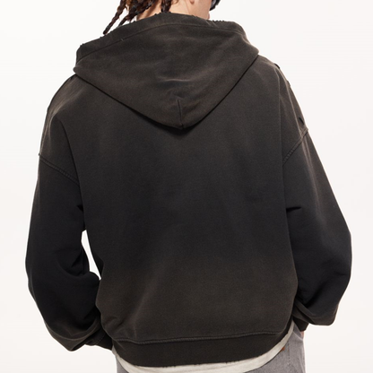 Basic - Washed Zip-Up Hoodie