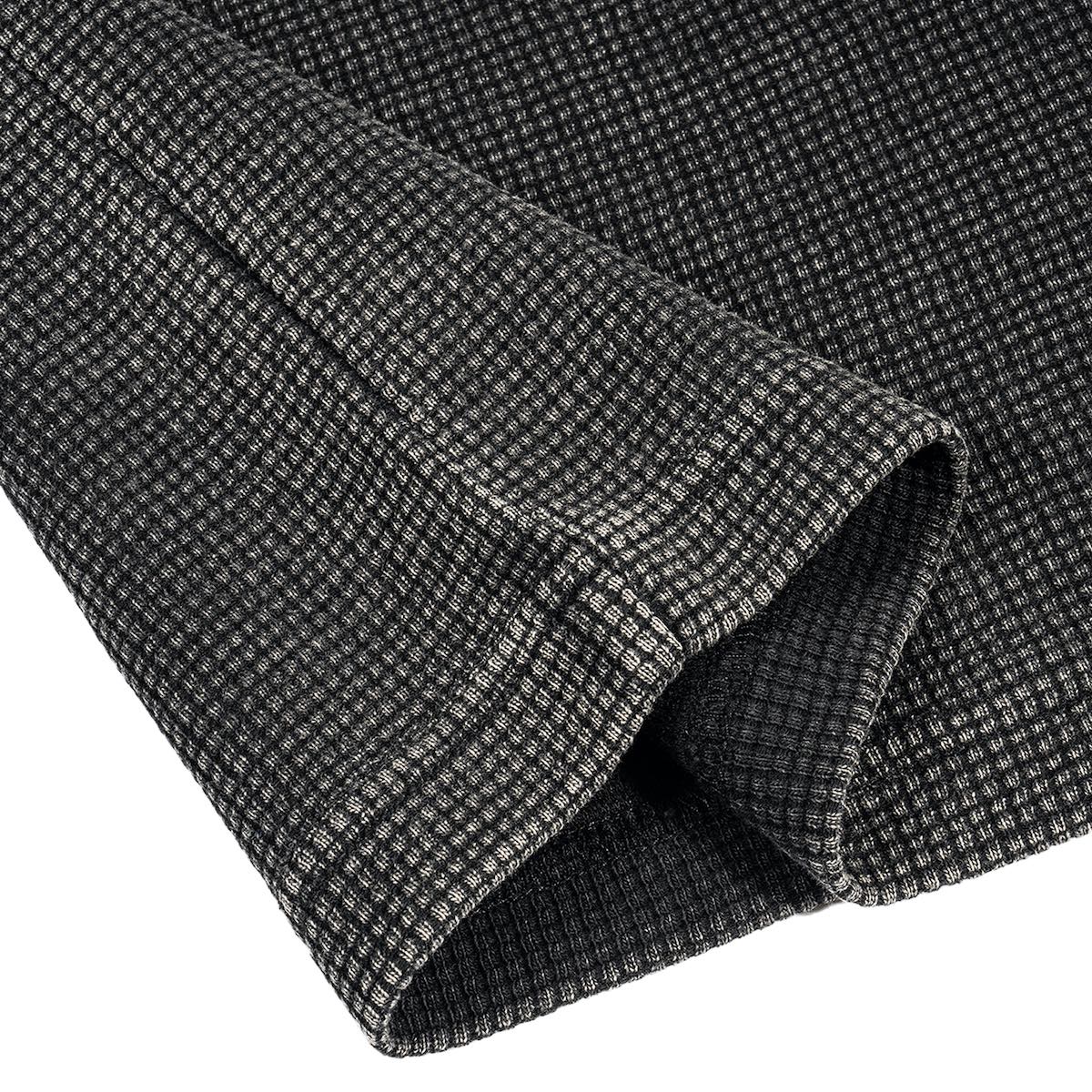 Waffle-Texture Washed Cropped Boxy T-Shirt