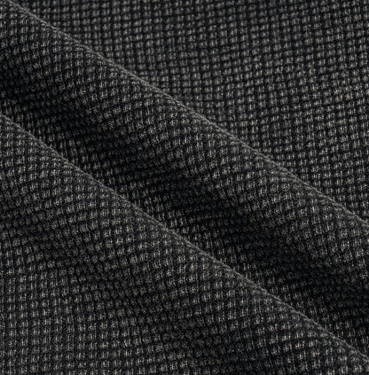 Waffle-Texture Washed Cropped Boxy T-Shirt(250GSM)